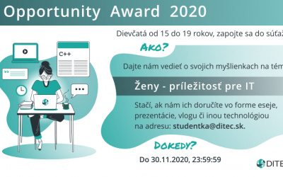Opäť vyhlasujeme Opportunity Award 2020! 